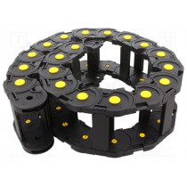 SR660A075100; Cable chain; Series: Medium; Bend.rad: 100mm; L: 1000mm; BREVETTI