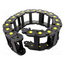 SR660A100100; Cable chain; Series: Medium; Bend.rad: 100mm; L: 1000mm; BREVETTI