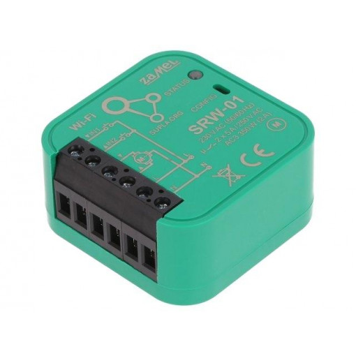 SRW-01; Blinds controller; SUPLA; IP20; 230VAC; flush mount; -10÷55°C; ZAMEL