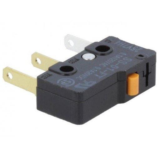 SS-01-FT; Microswitch SNAP ACTION; without lever; SPDT; 0.1A/125VAC; Pos: 2; OMRON OCB