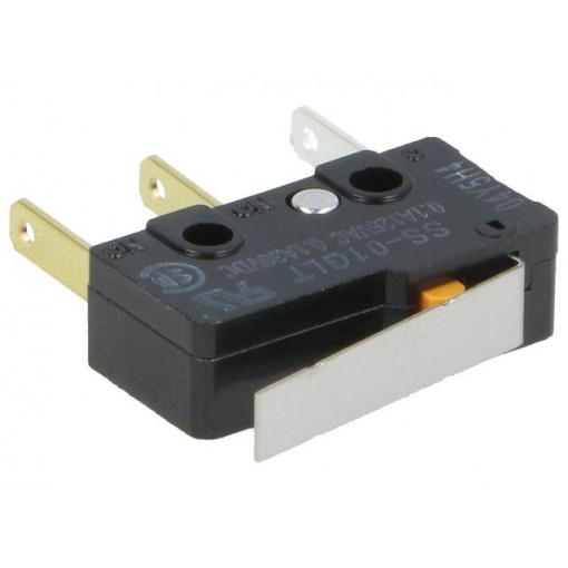 SS-01GLT; Microswitch SNAP ACTION; with lever; SPDT; 0.1A/125VAC; ON-(ON); OMRON OCB
