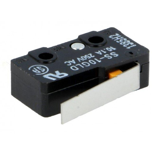 SS-10GLD; Microswitch SNAP ACTION; with lever; SPDT; 10A/250VAC; ON-(ON); OMRON OCB