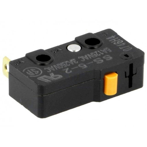 SS-5-2; Microswitch SNAP ACTION; without lever; SPST-NC; 5A/125VAC; IP40; OMRON OCB