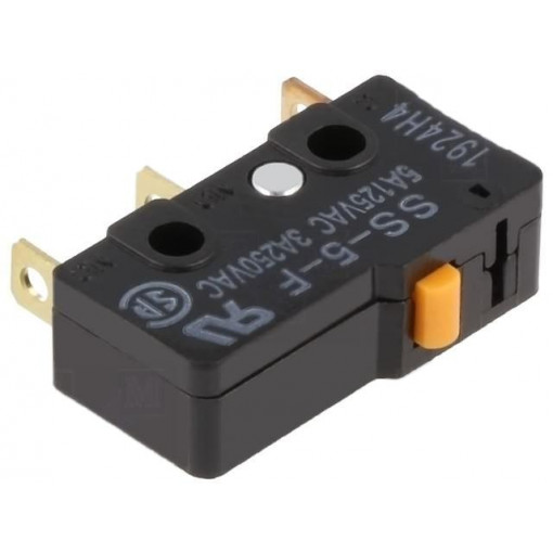 SS-5-F; Microswitch SNAP ACTION; without lever; SPDT; 5A/125VAC; ON-(ON); OMRON OCB