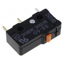 SS-5D; Microswitch SNAP ACTION; without lever; SPDT; 5A/125VAC; ON-(ON); OMRON OCB