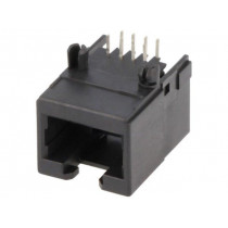 SS-60000-010; Socket; RJ45; PIN: 8; Cat: 6; Layout: 8p8c; THT; on PCBs; angled; BEL FUSE