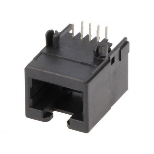 SS-60000-010; Socket; RJ45; PIN: 8; Cat: 6; Layout: 8p8c; THT; on PCBs; angled; BEL FUSE