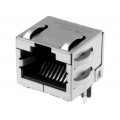 SS-60300-010; Socket; RJ45; PIN: 8; Cat: 6a; shielded; Layout: 8p8c; THT; on PCBs; BEL FUSE