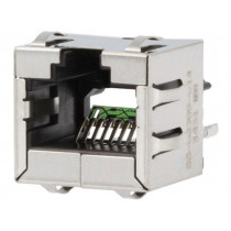 SS-60300-014; Socket; RJ45; PIN: 8; Cat: 6a; shielded; Layout: 8p8c; THT; on PCBs; BEL FUSE