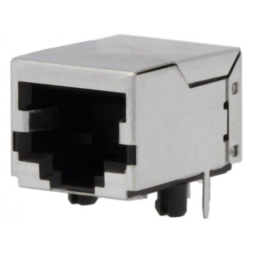 SS-6488S-A-NF; Socket; RJ45; PIN: 8; shielded; Layout: 8p8c; THT; on PCBs; angled; BEL FUSE