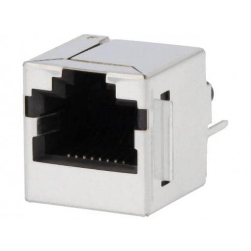 SS-650810S-A-FLS; Socket; RJ45; PIN: 8; shielded; Layout: 8p8c; THT; on PCBs; straight; BEL FUSE