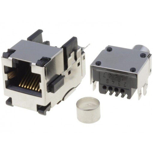 SS-82100-001; Socket; RJ45; PIN: 8; Cat: 5e; shielded,with terminal; Layout: 8p8c; BEL FUSE
