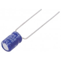 SS1A686M05007PA18P; Capacitor: electrolytic; THT; 68uF; 10VDC; Ø5x7mm; Pitch: 5mm; ±20%; SAMWHA
