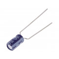 SS1H105M04007PA18P; Capacitor: electrolytic; THT; 1uF; 50VDC; Ø4x7mm; Pitch: 5mm; ±20%; SAMWHA