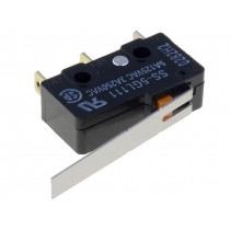 SS-5GL111; Microswitch SNAP ACTION; with lever; SPDT; 3A/250VAC; ON-(ON); OMRON OCB