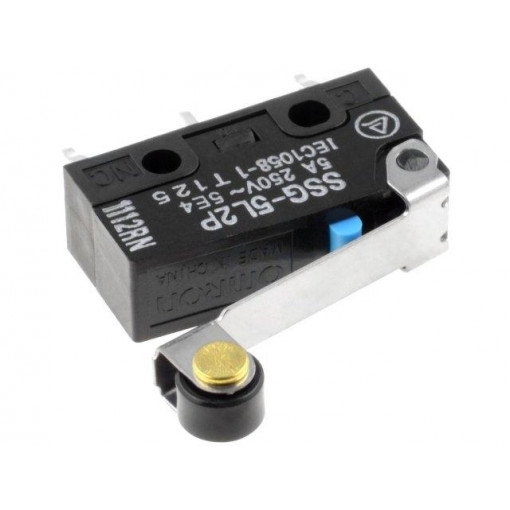 SSG-5L2P; Microswitch SNAP ACTION; with lever (with roller); SPDT; Pos: 2; OMRON OCB