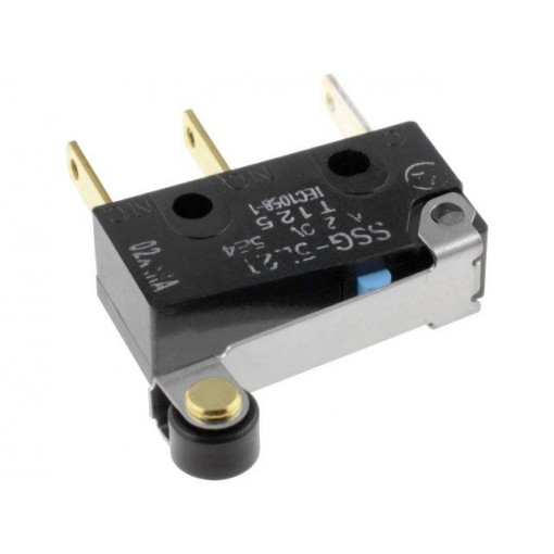SSG-5L2T; Microswitch SNAP ACTION; with lever (with roller); SPDT; Pos: 2; OMRON OCB SSG-5L2T; Microswitch SNAP ACTION; with lever (with roller); SPDT; Pos: 2; OMRON OCB