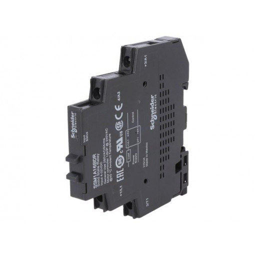 SSM1A16BDR; Relay: solid state; Ucntrl: 4÷32VDC; 6A; 24÷280VAC; DIN; 12mm; IP20; SCHNEIDER ELECTRIC