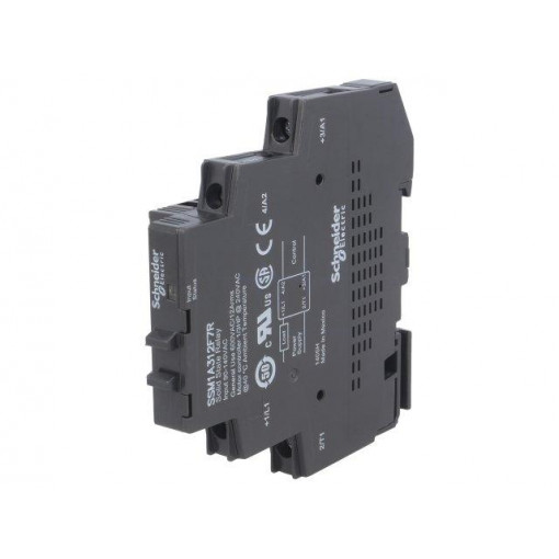 SSM1A312F7R; Relay: solid state; Ucntrl: 90÷140VAC; 12A; 48÷600VAC; DIN; 18mm; SCHNEIDER ELECTRIC