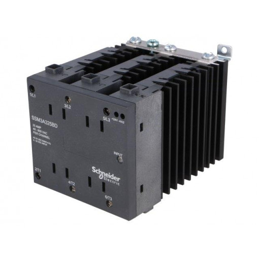 SSM3A325BD; Relay: solid state; Ucntrl: 4÷32VDC; 25A; 48÷600VAC; 3-phase; DIN; SCHNEIDER ELECTRIC