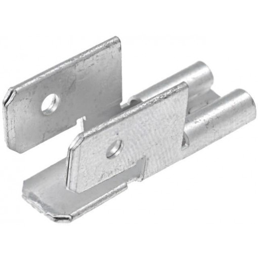 ; Terminal: flat; 6.3mm; 0.8mm; 1 x female,3 x male; tinned; brass; ; Terminal: flat; 6.3mm; 0.8mm; 1 x female,3 x male; tinned; brass;