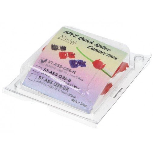 ST-ASS-QS6-R; Quick splice; IDC; 0.75÷2.5mm2; for cable; red; Variant: splitter; NINIGI