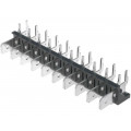 XY256R-A(7.62)-10PIN; Terminal: spade terminal strip; 6.3mm; THT; 250V; angled 90°; 12A; XINYA