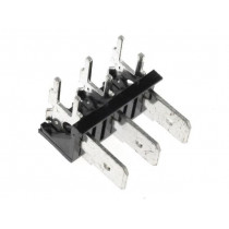 XY256R-A(7.62)-3PIN; Terminal: spade terminal strip; 6.3mm; THT; 250V; angled 90°; 12A; XINYA