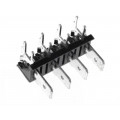 XY256R-A(7.62)-4PIN; Terminal: spade terminal strip; 6.3mm; THT; 250V; angled 90°; 12A; XINYA
