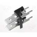 XY256V-A(7.62)-2PIN; Terminal: spade terminal strip; 6.3mm; THT; 250V; straight; ways: 2; XINYA
