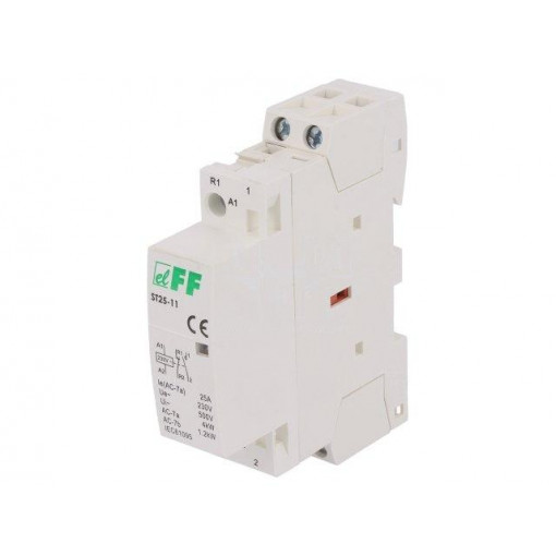 ST25-11; Contactor: 2-pole installation; NC + NO; 230VAC; 25A; DIN; F&F