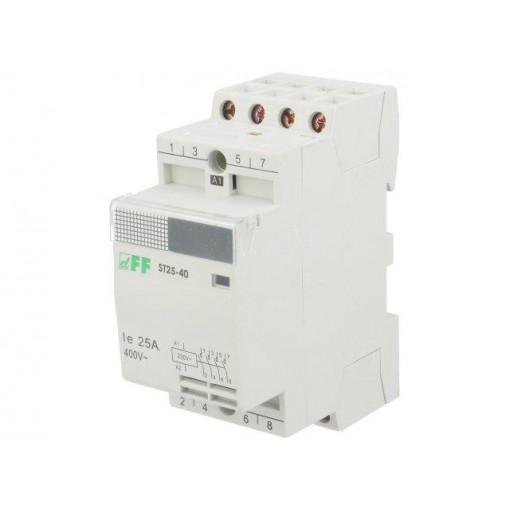 ST25-40; Contactor: 4-pole installation; NO x4; 230VAC; 25A; DIN; F&F