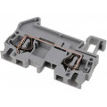 ST 4 3031364; Splice terminal: rail; 0.08÷4mm2; ways: 1; terminals: 2; grey; TS35; PHOENIX CONTACT