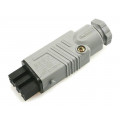 932140106 STAK 3 N GRAU; Connector: rectangular; ST; plug; female; PIN: 3; tinned; IP54; 16A; HIRSCHMANN