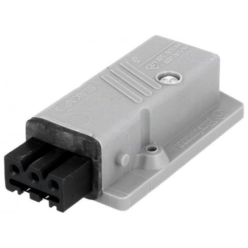 932513106 STAKAP 3 N; Connector: rectangular; ST; socket; female; PIN: 3; tinned; IP54; 16A; HIRSCHMANN 932513106 STAKAP 3 N; Connector: rectangular; ST; socket; female; PIN: 3; tinned; IP54; 16A; HIRSCHMANN
