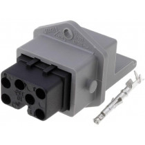 931694106 STAKEI 5; Connector: rectangular; ST; socket; female; PIN: 5; silver plated; HIRSCHMANN 931694106 STAKEI 5; Connector: rectangular; ST; socket; female; PIN: 5; silver plated; HIRSCHMANN