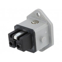 932047106 STAKEI 200; Connector: rectangular; ST; socket; female; PIN: 2; coded; tinned; HIRSCHMANN 932047106 STAKEI 200; Connector: rectangular; ST; socket; female; PIN: 2; coded; tinned; HIRSCHMANN