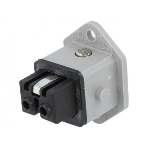 932047106 STAKEI 200; Connector: rectangular; ST; socket; female; PIN: 2; coded; tinned; HIRSCHMANN 932047106 STAKEI 200; Connector: rectangular; ST; socket; female; PIN: 2; coded; tinned; HIRSCHMANN