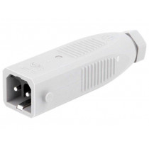 932038106 STAS 200; Connector: rectangular; ST; plug; male; PIN: 2; tinned; IP54; 16A; HIRSCHMANN 932038106 STAS 200; Connector: rectangular; ST; plug; male; PIN: 2; tinned; IP54; 16A; HIRSCHMANN