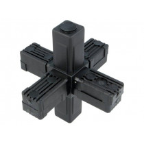 430141; Mounting coupler; for profiles; Mat: polyamide; -30÷100°C; I: 77mm; ELESA+GANTER
