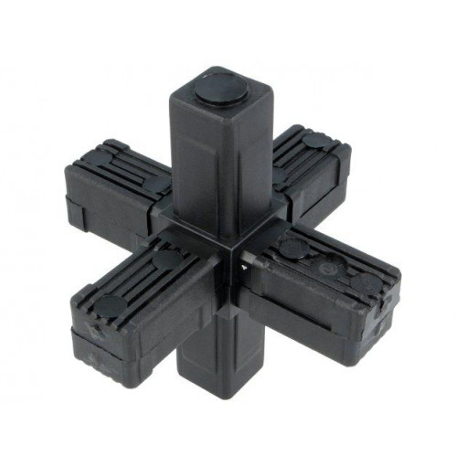 430141; Mounting coupler; for profiles; Mat: polyamide; -30÷100°C; I: 77mm; ELESA+GANTER