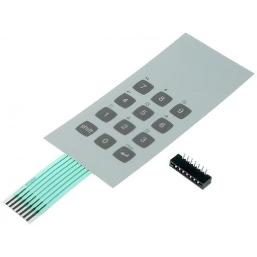 STD34-07.2; Keypad: membrane; No.of butt: 12; W: 52mm; Pitch: 2.54mm; L: 116mm; LC ELEKTRONIK