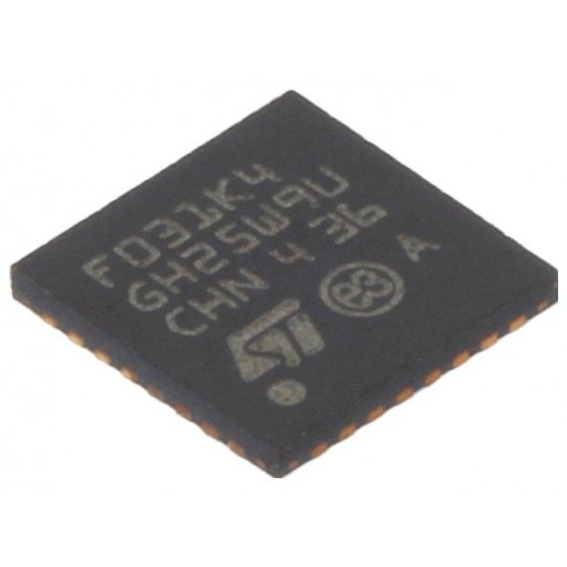 STM32F031K4U6; ARM microcontroller; Flash: 16kB; 48MHz; SRAM: 4kB; UFQFPN32; STMicroelectronics