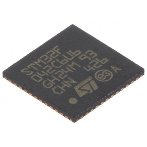 STM32F072CBU6; ARM microcontroller; Flash: 128kB; 48MHz; SRAM: 16kB; UFQFPN48; STMicroelectronics