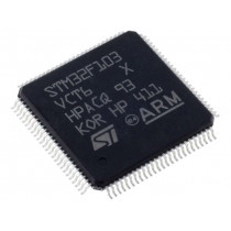 STM32F103VCT6; ARM microcontroller; Flash: 256kB; 72MHz; SRAM: 48kB; LQFP100; STMicroelectronics
