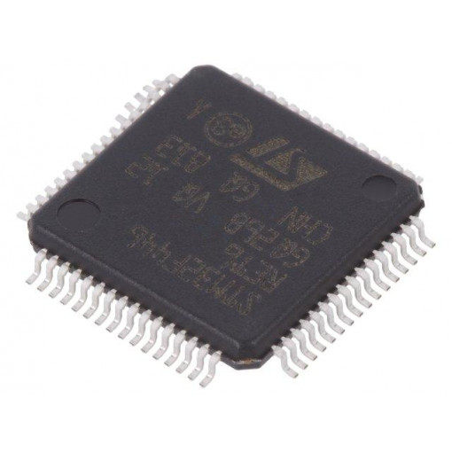 STM32F446RET6; ARM microcontroller; Flash: 512kB; 180MHz; SRAM: 128kB; LQFP64; STMicroelectronics