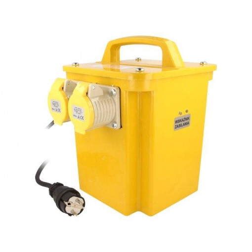 STO3300; Transformer: safety; 2.2/3.3kVA; 230VAC; 110V; IP44; 17.5kg; TOROIDY STO3300; Transformer: safety; 2.2/3.3kVA; 230VAC; 110V; IP44; 17.5kg; TOROIDY
