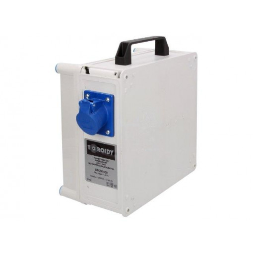 STOS1500; Transformer: safety; 1.5kVA; 230VAC; 230V; IP44; 13.5kg; TOROIDY