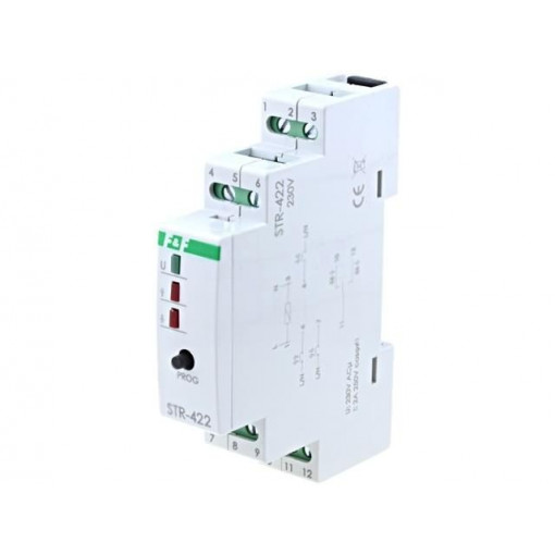 STR-422 230V; Blinds controller; IP20; 230VAC; DIN; -25÷50°C; F&F
