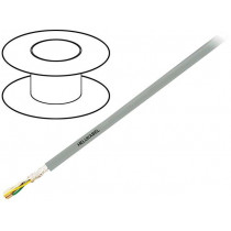49550; Wire: control cable; SUPERTRONIC®-PVC; 2x0,14mm2; PVC; grey; Cu; HELUKABEL